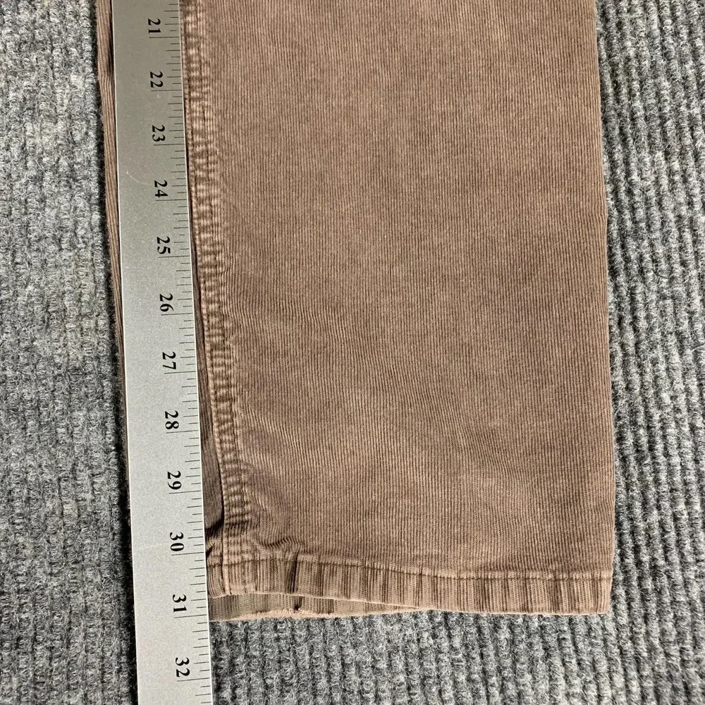 Prana Pants Mens‎ 38x32 Brown Corduroy Straight Leg Organic Cotton Blend Casual